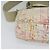 Borsa a spalla CHANEL in tela rosa beige argento CC Auth BD1533 - vista 15
