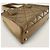 Borsa a mano Chanel con cucitura selvaggia beige - vista 9