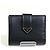 Billetera bi-fold Prada City Calf Tab Negro