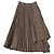 Falda midi asimétrica plisada a rayas de pino Miss Sixty gris XS Bronce