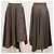 Falda midi asimétrica plisada a rayas de pino Miss Sixty gris XS Bronce - vista 2
