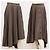 Falda midi asimétrica plisada a rayas de pino Miss Sixty gris XS Bronce - vista 3
