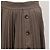 Falda midi asimétrica plisada a rayas de pino Miss Sixty gris XS Bronce - vista 4