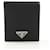 Prada Nylon Saffiano Leather Bifold Wallet Black  ref.2160640