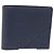 Prada Navy Saffiano Leder Bi-Fold Geldbörse Marineblau