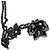 Echter Alexander McQueen seltener silberner Doppel-Swarovski-Schädel-Halskette Silber Hardware - Ansicht 7