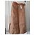 Falda Hermès de seda y cuero Camel Talla 34 Camello - vista 3