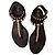 Sandali Chanel in pelle nera Nero - vista 5