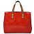 LOUIS VUITTON Monogram Vernis Reade PM Borsa a Mano Rossa M91088 LV Auth BA1023 Rosso - vista 3