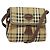 Autre Marque Burberrys Nova Check Schultertasche PVC Beige Braun Gold Auth BD1678 Golden