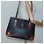 Borsa a spalla in pelle nera Auth BA1179 di BALLY Nero - vista 22