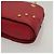 Céline Borsa a spalla con catena CELINE in pelle rossa e oro Auth 118372 Rosso D'oro - vista 10