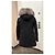 Giacca Moncler Blavet Nera con Pelliccia di Volpe Nero - vista 3