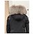 Giacca Moncler Blavet Nera con Pelliccia di Volpe Nero - vista 4