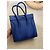 Borsa Céline Micro Luggage Blu in Pelle - vista 3