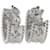 Van Cleef & Arpels White Gold Diamond Perlee Clovers Hoop Earrings  - view 2