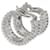 Van Cleef & Arpels White Gold Diamond Perlee Clovers Hoop Earrings  - view 3