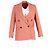 Acne Studios Double-Breasted Blazer in Coral Wool Orange - view 4