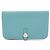 Hermès Portafoglio bifold in pelle GM Dogon Hermes Blu