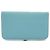 Hermès Portafoglio bifold in pelle GM Dogon Hermes Blu - vista 2