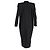 Abrigo de longitud media Rick Owens en lana negra Negro - vista 6