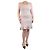 Alaïa Rosa ärmelloses strukturiertes Midikleid - Größe UK 12 Pink