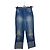 Jeans boyfriend de denim Chanel azul