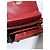Coach Slim Envelope Signature Embossed Patent Leather Wallet On Chain Red - view 10