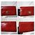 Coach Slim Envelope Signature Embossed Patent Leather Wallet On Chain Red - view 11