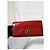 Coach Slim Envelope Signature Embossed Patent Leather Wallet On Chain Red - view 15