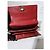Coach Slim Envelope Signature Embossed Patent Leather Wallet On Chain Red - view 8