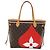 LOUIS VUITTON Monogram Game On Neverfull MM Borsa Tote M57452 LV Auth 51264S Monogramma - vista 2