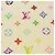 LOUIS VUITTON Monogram Multicolor Towel EDITION LIMITED 174 Cotton Auth 52532S White - view 23