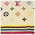 LOUIS VUITTON Monogram Multicolor Towel EDITION LIMITED 174 Cotton Auth 52532S White - view 26