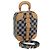 LOUIS VUITTON Borsa a mano verticale Damier Versette Bianco Nero N60273 Auth ar11067S