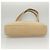 CHANEL COCO Borsa a Spalla Mark in Pelle di Pecora Beige Oro CC Auth BA1376 D'oro - vista 10