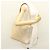 CHANEL COCO Borsa a Spalla Mark in Pelle di Pecora Beige Oro CC Auth BA1376 D'oro - vista 27