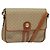 Céline Borsa a spalla in tela Macadam CELINE PVC beige oro Auth 118350 D'oro
