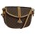 Céline Borsa a spalla in tela Macadam CELINE in pelle PVC marrone oro Auth sw330 D'oro