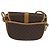 Céline Borsa a spalla in tela Macadam CELINE in pelle PVC marrone oro Auth sw330 D'oro - vista 3