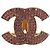 Anello per sciarpa CHANEL metallo tono oro rosa CC Auth 101356 - vista 2