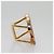 Anello per sciarpa CHANEL metallo tono oro rosa CC Auth 101356 - vista 4