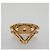 Anello per sciarpa CHANEL metallo tono oro rosa CC Auth 101356 - vista 7