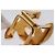 Anello per sciarpa CHANEL metallo tono oro rosa CC Auth 101356 - vista 8