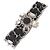 Chanel Bracciale rigido in metallo nero CC Auth am1441sSA
