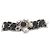 Chanel Bracciale rigido in metallo nero CC Auth am1441sSA - vista 2