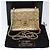 CHANEL Matelassé Borsa a Spalla con Catena e Chiusura Girevole in Pelle di Agnello Oro CC Auth 53752SA - vista 12