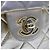 CHANEL Matelassé Borsa a Spalla con Catena e Chiusura Girevole in Pelle di Agnello Oro CC Auth 53752SA - vista 20