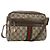 Gucci Borsa a spalla GG Supreme Sherry Line in PVC beige rosso verde Auth mr832