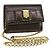 Borsa a spalla Vala Chain in pelle marrone e oro di Salvatore Ferragamo Auth yk16268 D'oro